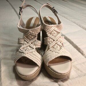 Copper Key brand new Dreamcatcher Macrame Espadrille Platform Wedges 10M - New